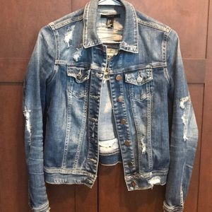 Ripped Jean Jacket